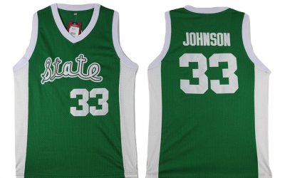 Men Magic Johnson Michigan State Spartans #33 Nike NCAA 1979 Classic Green Authentic College Stitched Basketball Jersey QT50Y67UK